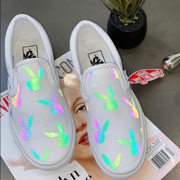 Custom rainbow reflective vans - Picture 2 of 11